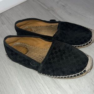 Gucci Velvet GG Espadrilles